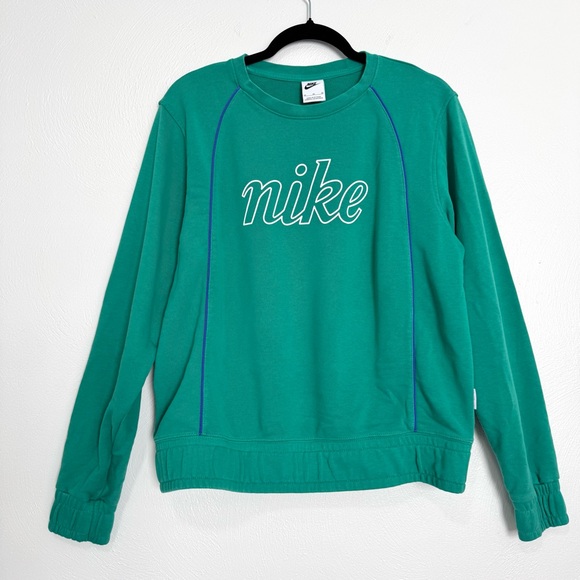 Nike Tops - Nike Sportswear Sweatshirt Womens Medium Teal Icon Clash French Terry Athleisure